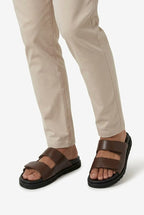 Basic Leather Strap Slipper/ 2026003