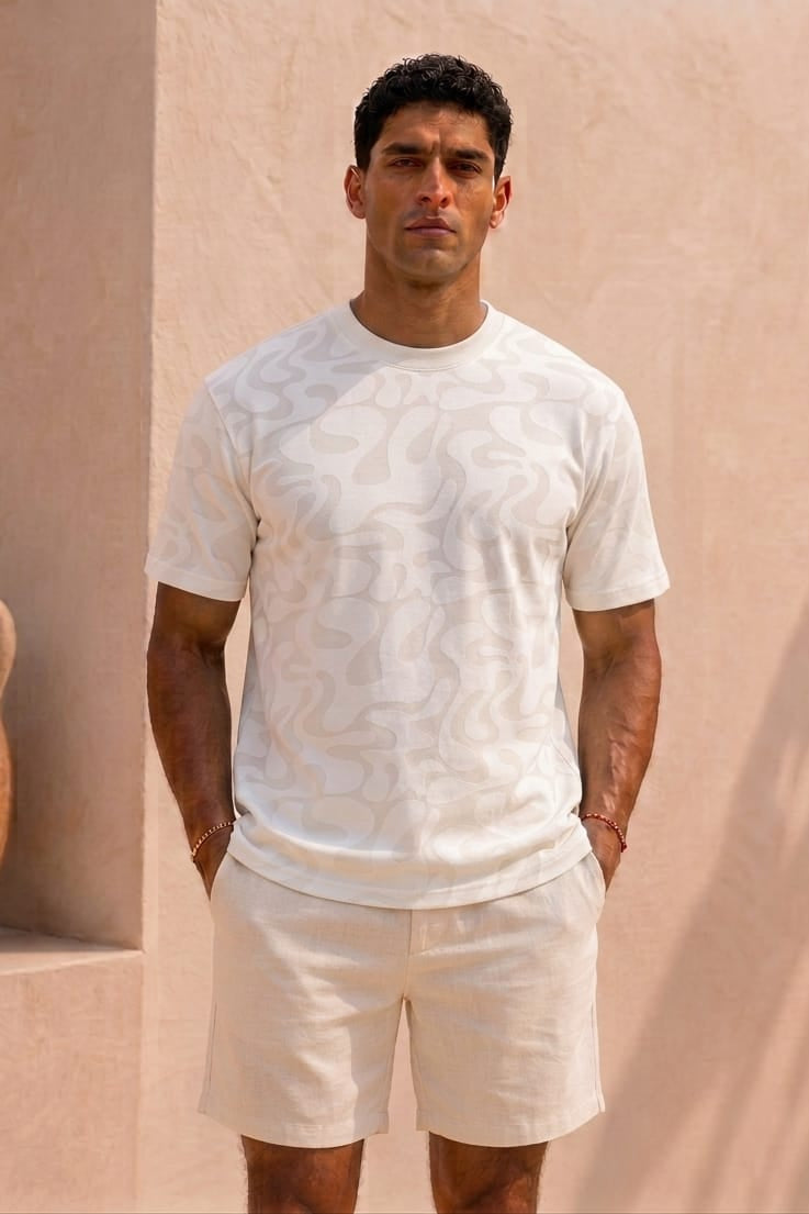 Dune Pattern T-shirt 3367