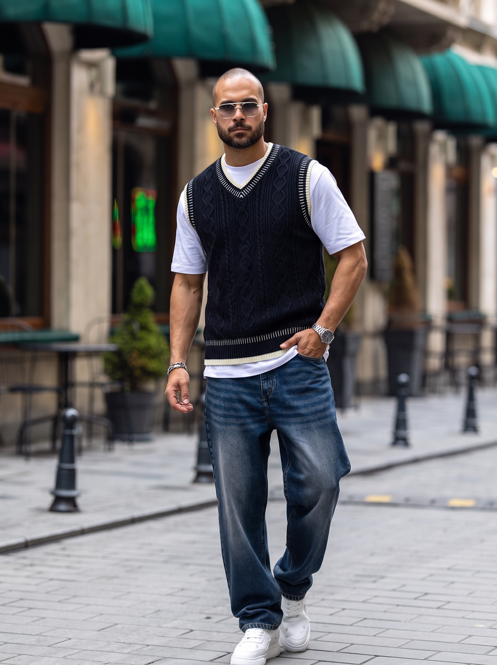 Heritage knit vest 5059