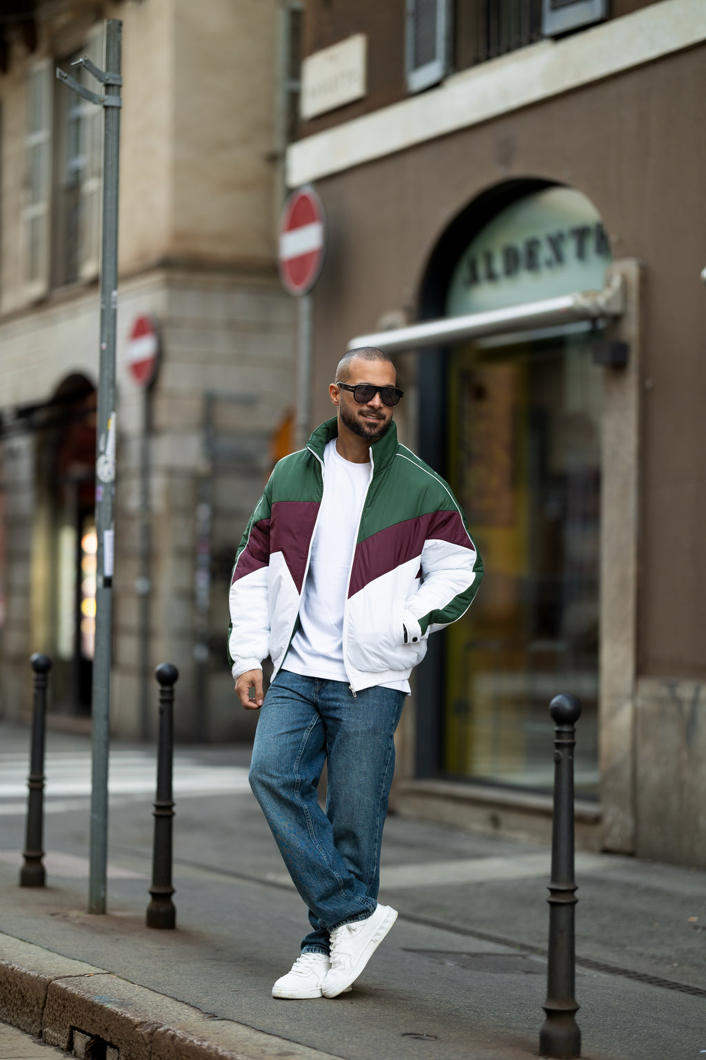 Mixed Color Puffer Jacket/3409