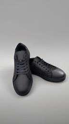 Basic Leather Flat Sneaker Shoes/5420