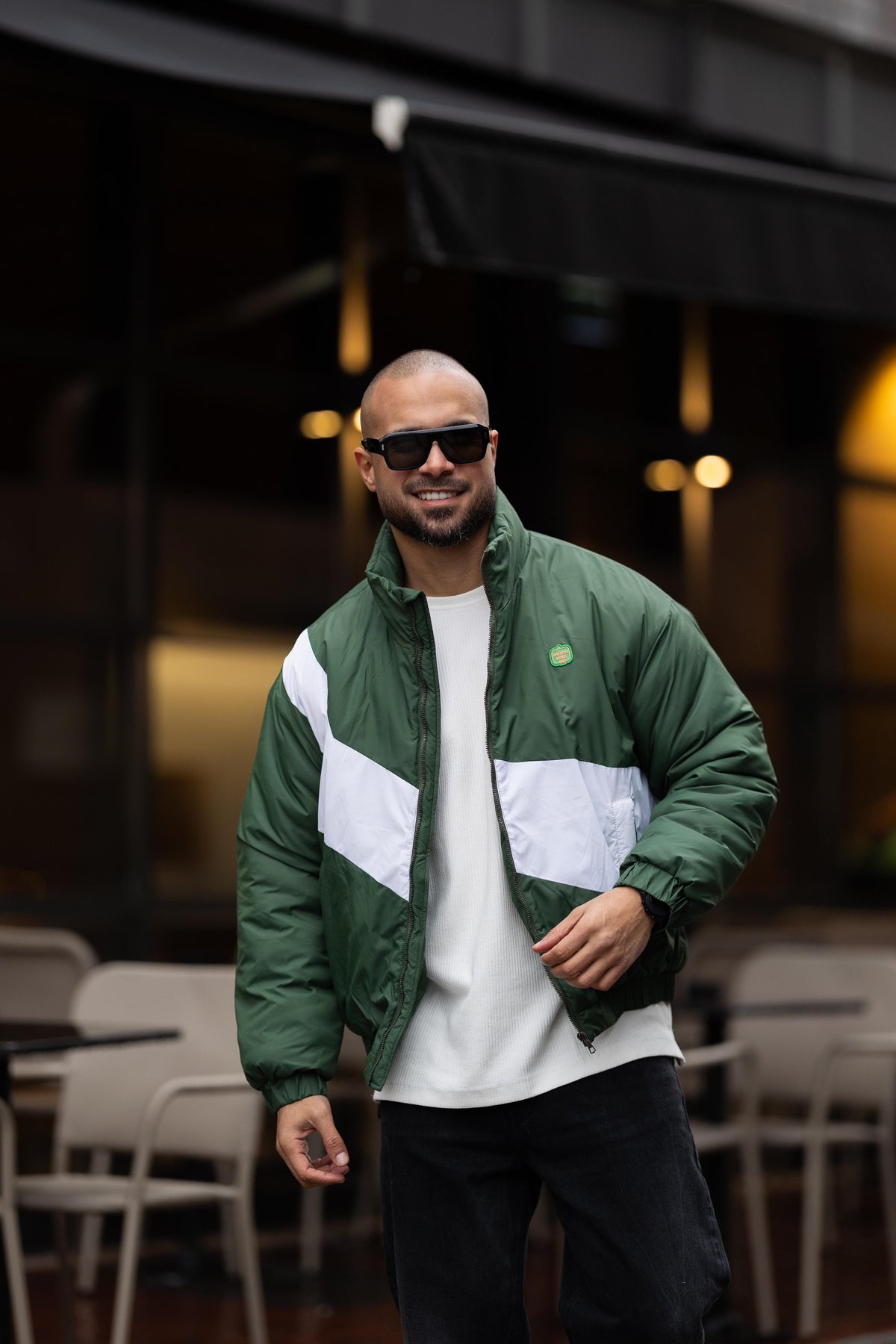puffer jacket with logo Dutch Line/3447