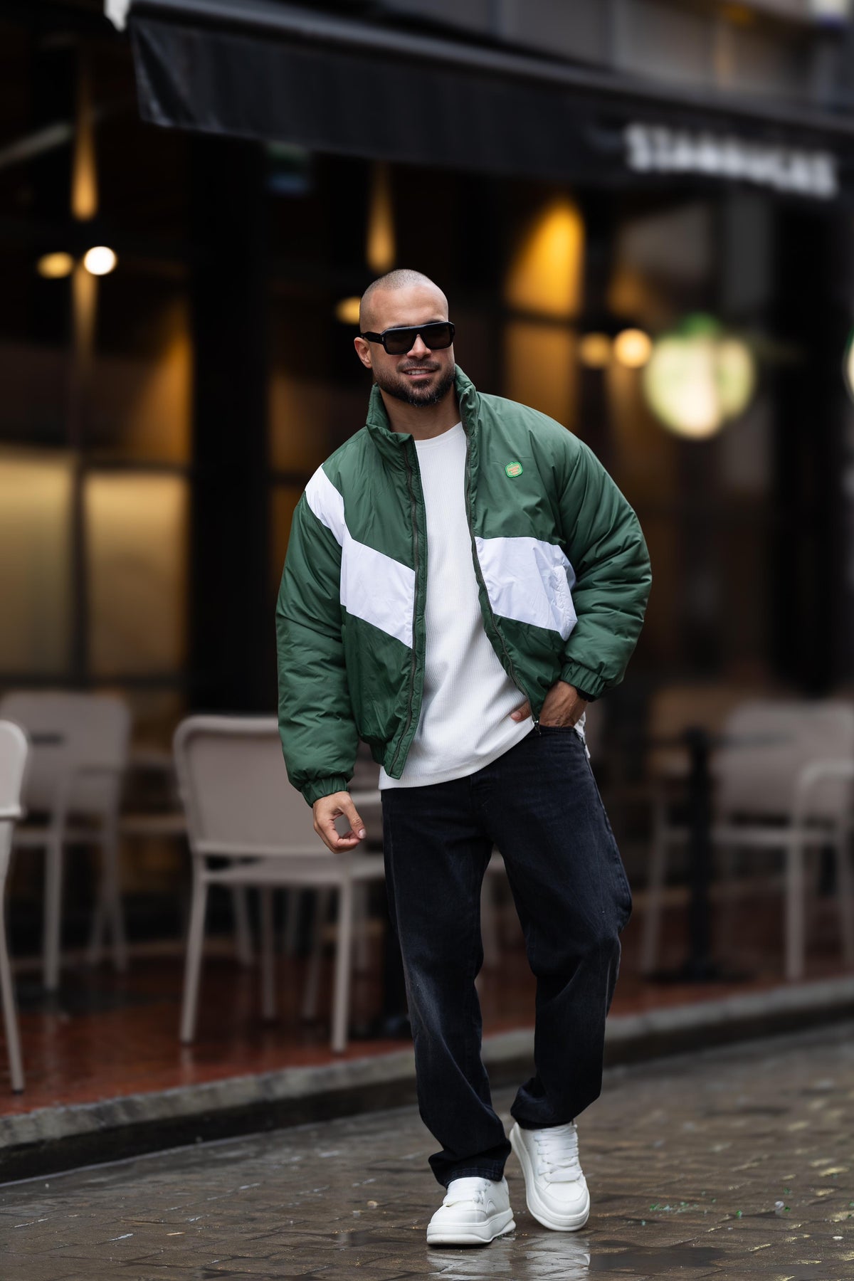 puffer jacket with logo Dutch Line/3447