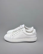 Basic Leather Flat Sneaker Shoes/5420