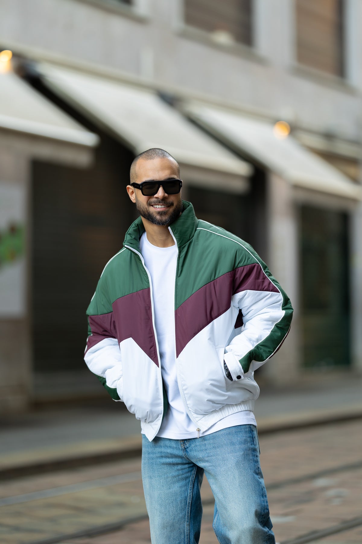 Mixed Color Puffer Jacket/3409