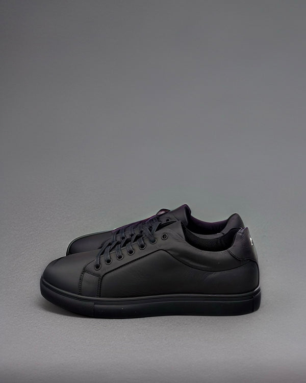 Basic Leather Flat Sneaker Shoes/5420