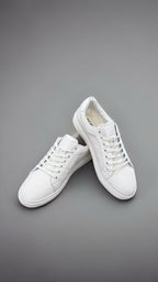 Basic Leather Flat Sneaker Shoes/5420