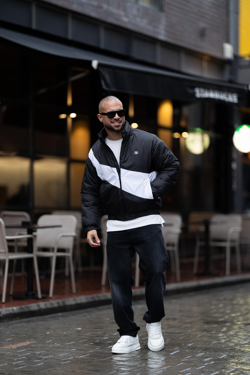 puffer jacket with logo Dutch Line/3447