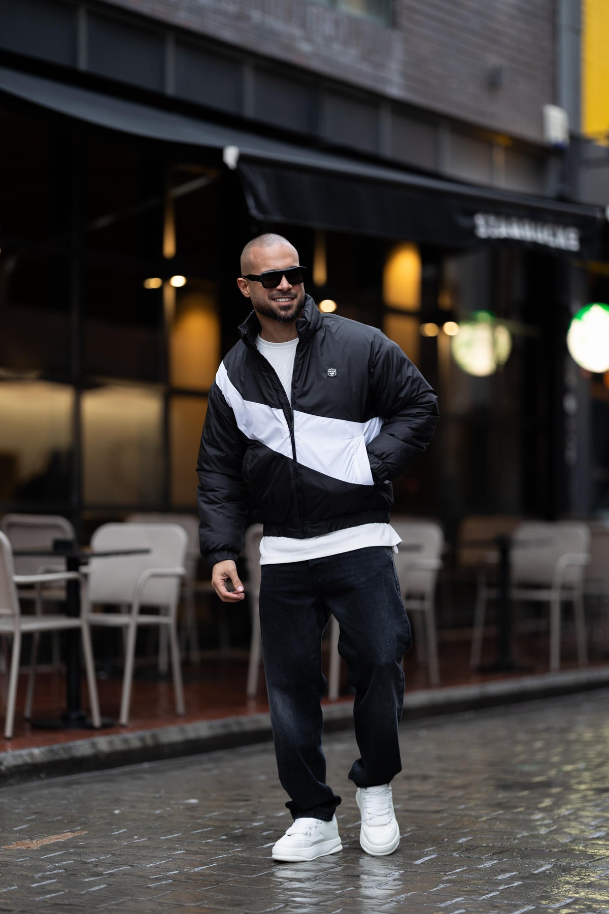 puffer jacket with logo Dutch Line/3447
